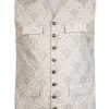 Gray Lederhosen Waistcoat With Bavarian Opulence
