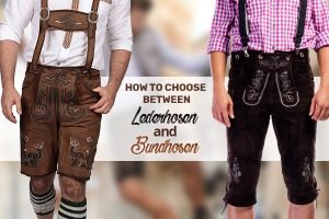 choose between lederhosen and bundhosen
